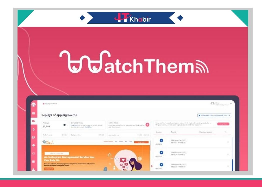 Web tracking tool – WatchThemLive Lifetime Deal – Hotjar Alternative?